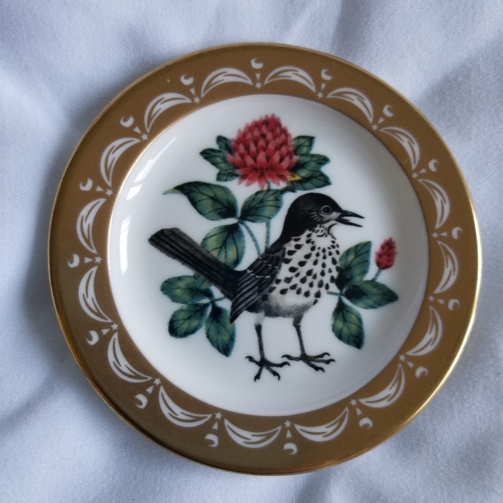 Franklin Porcelain Vermont State Bird and Flower